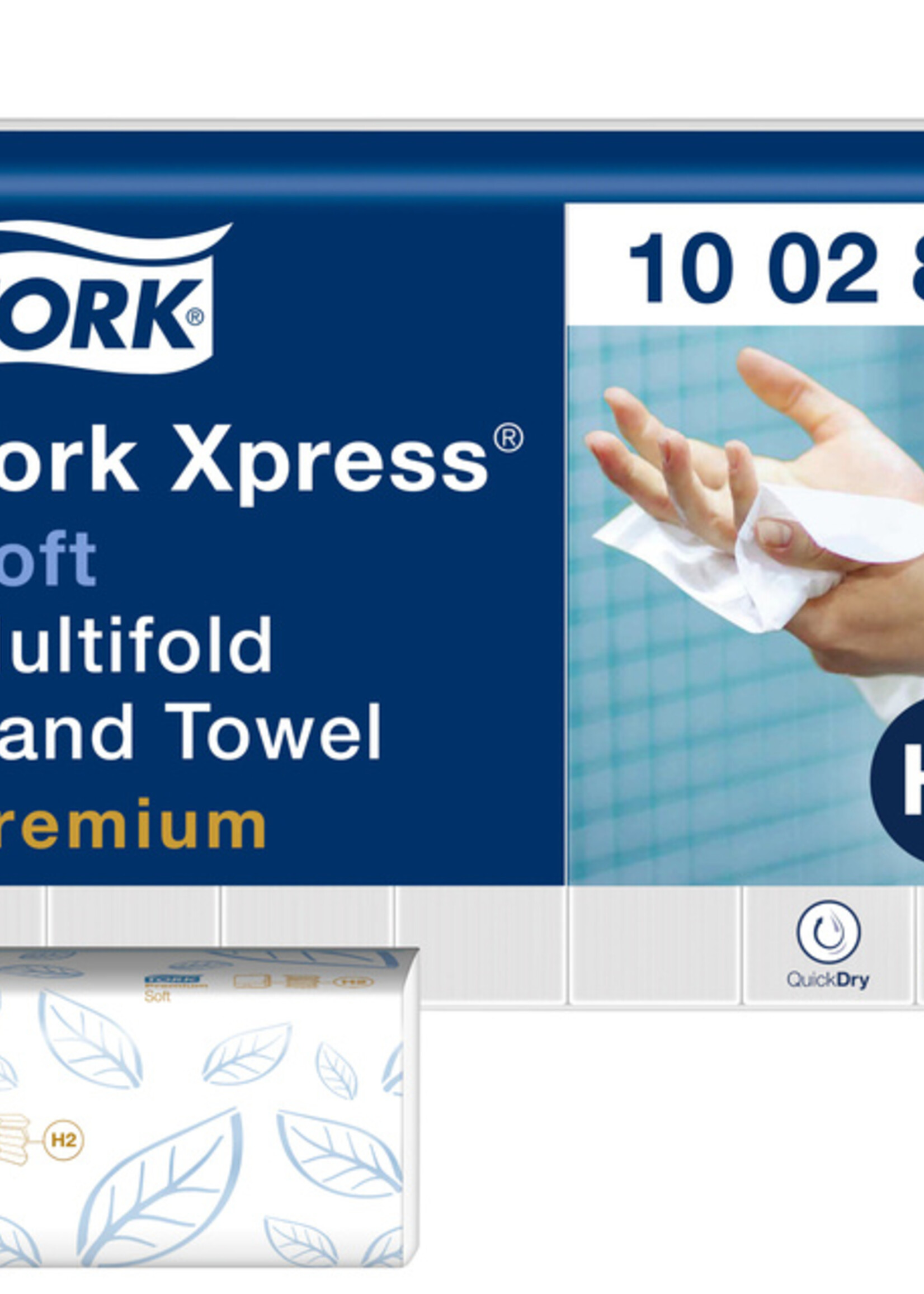 Tork Handdoek Tork Xpress H2 multifold Premium 2-laags wit 100289