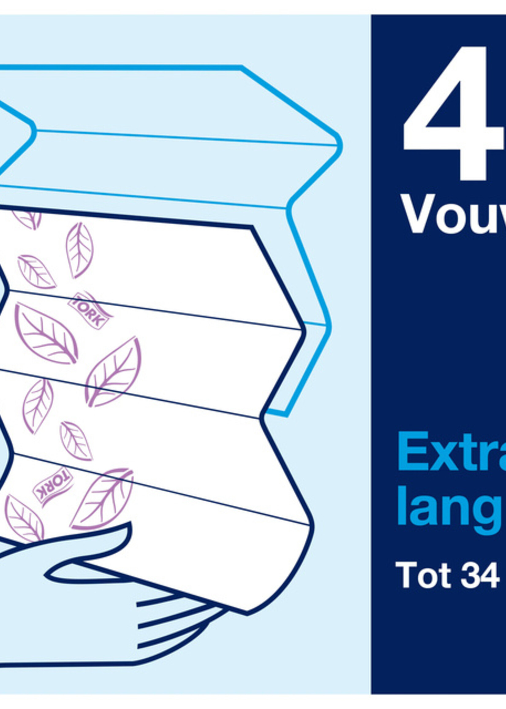 Tork Essuie-mains Tork Xpress H2 100297 Multifold 2 ép blanc