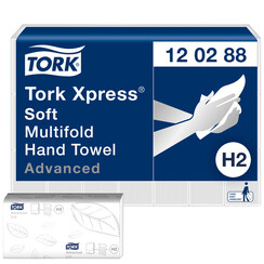 Handdoek Tork Express H2 Multifold advanced 2-laags wit 120288