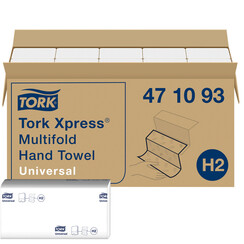 Handdoek Tork Xpress H2 multifold universal vouwhanddoeken 1 laags wit 471093