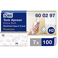 Tork Essuie-mains Tork Xpress H2 Multifold Premium 600297 2 ép 100 pièces blanc