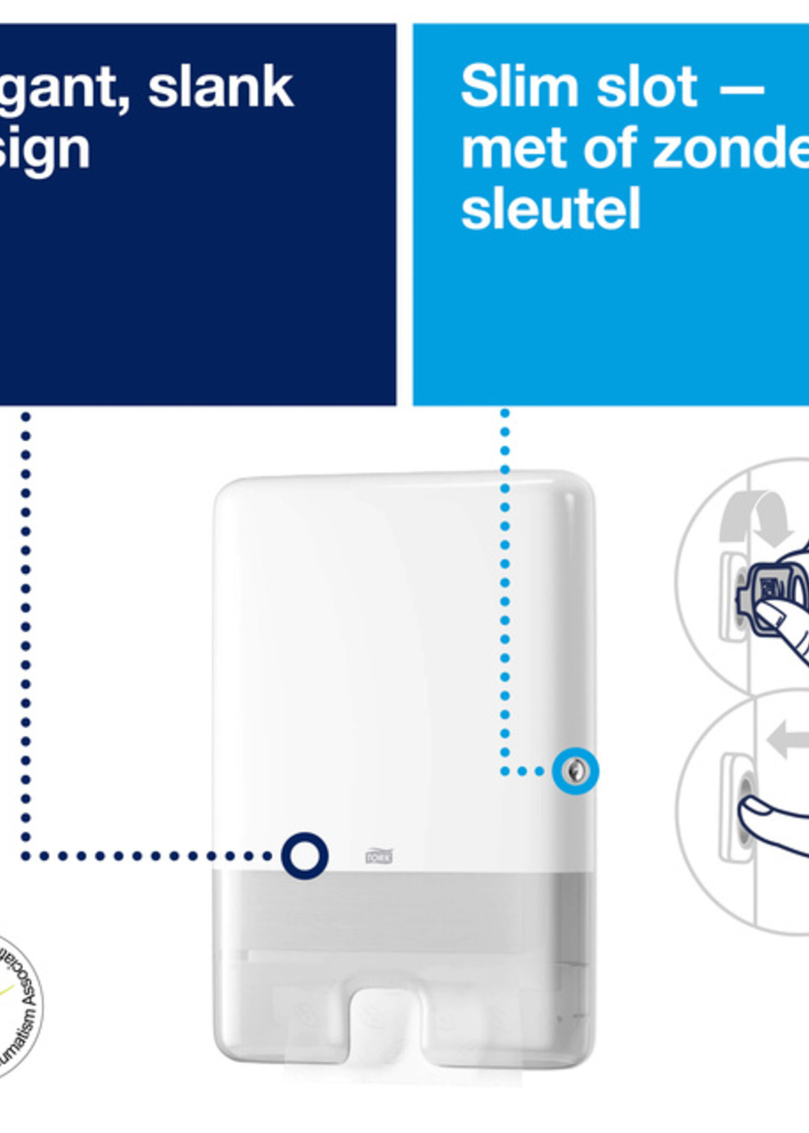 Tork Distributeur essuie-mains Tork Xpress H2 Multifold Elevation 552000 blanc