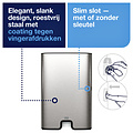 Tork Distributeur essuie-mains Tork Xpress H2 multifold 460004 dosage 1 feuille inox