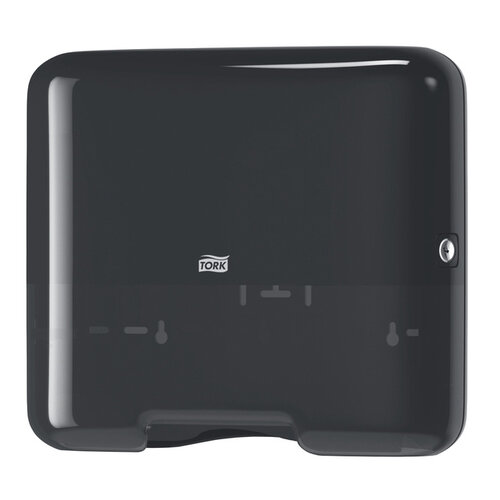 Tork Handdoekdispenser Tork Mini H3 Elevation voor C- en Z-vouw  handdoek zwart 553108