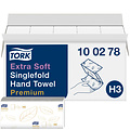 Tork Handdoek Tork H3  Z-gevouwen premium 2-laags wit 100278