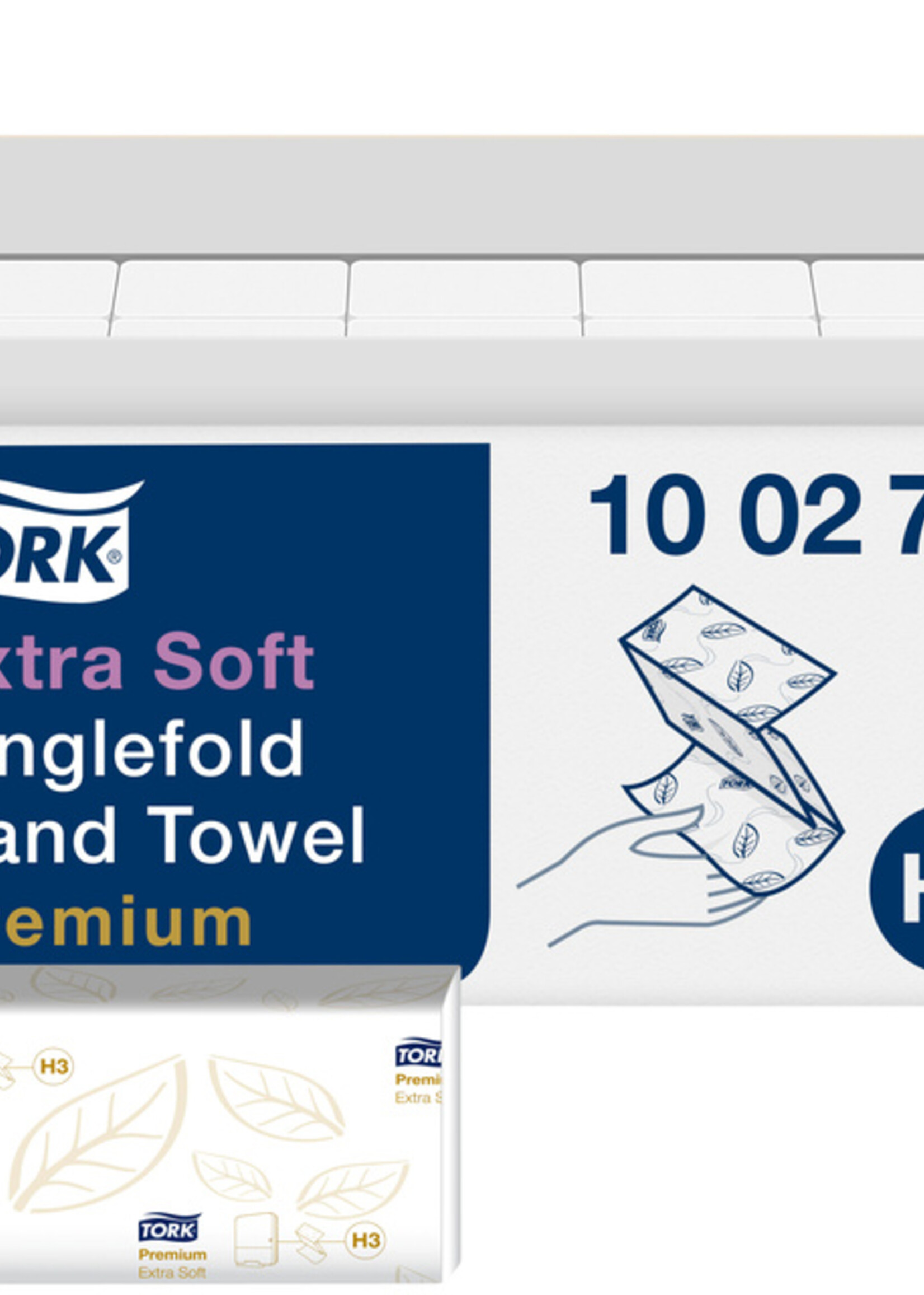 Tork Handdoek Tork H3  Z-gevouwen premium 2-laags wit 100278