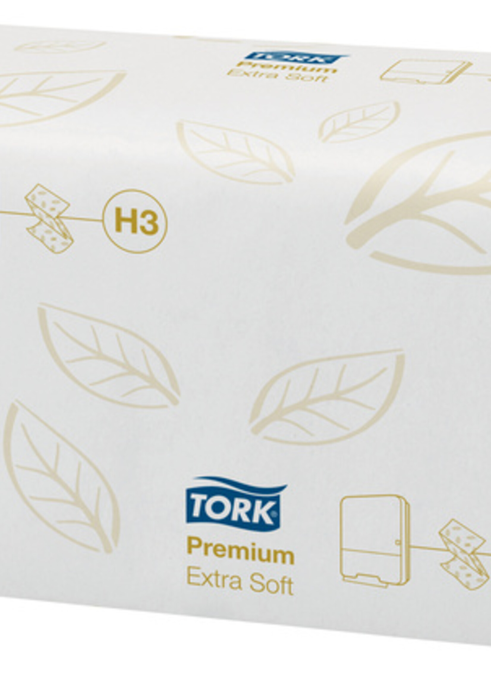 Tork Handdoek Tork H3  Z-gevouwen premium 2-laags wit 100278