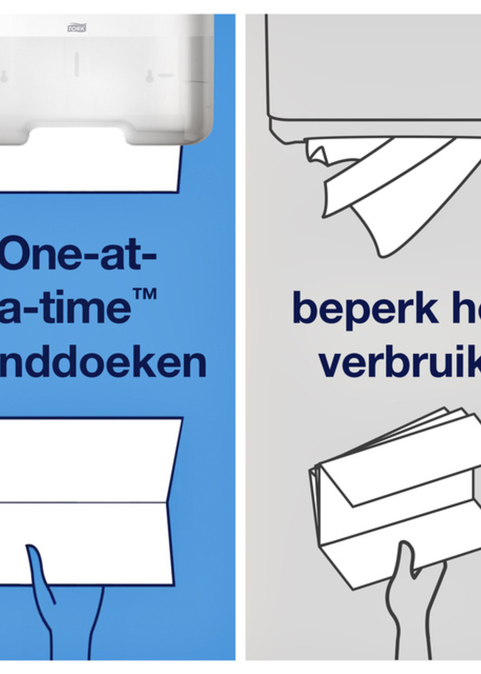 Tork Handdoek Tork H3 Advanced Z-gevouwen 2-laags wit 290163