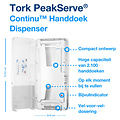 Tork Handdoekdispenser Tork PeakServe® Continu™ H5 Elevation wit 552500