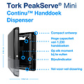 Tork Handdoekdispenser Tork  PeakServe® Mini Continu™ H5 Elevation zwart 552558