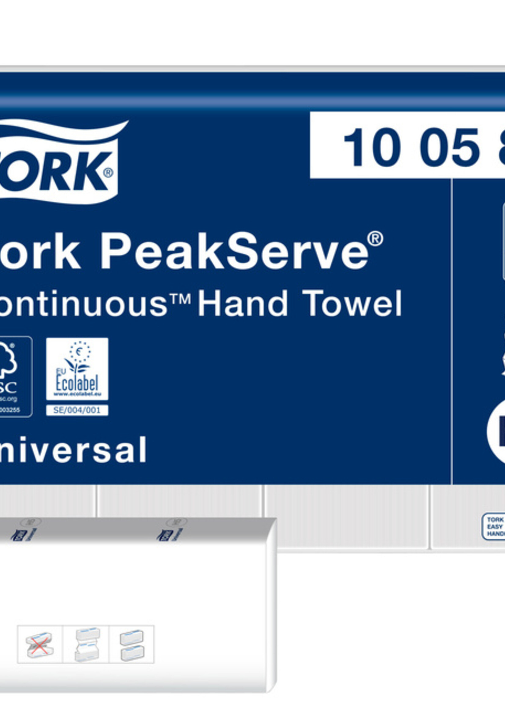 Tork Handdoek Tork PeakServe Continu H5 universal gecomprimeerd wit 100585