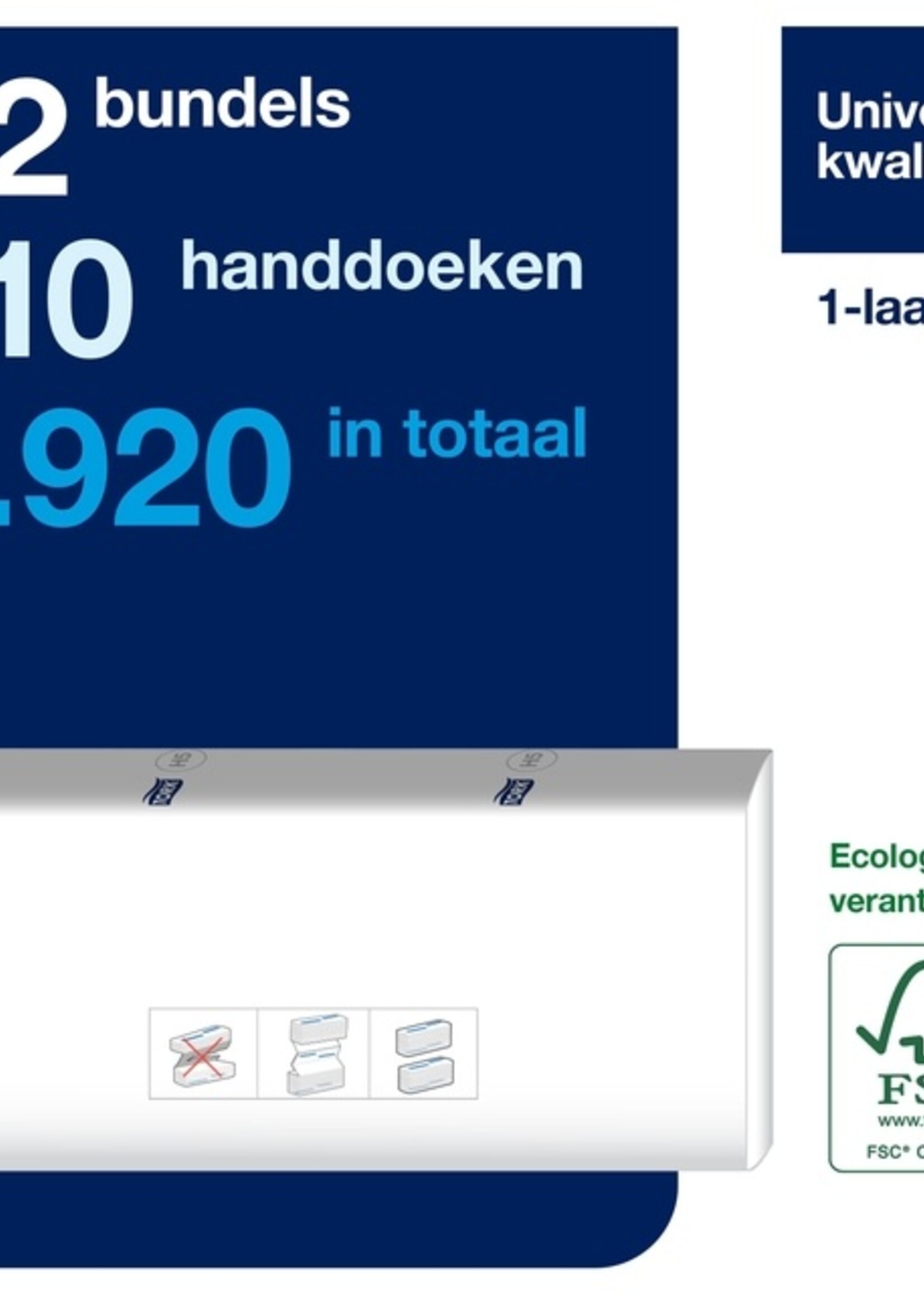 Tork Handdoek Tork PeakServe Continu H5 universal gecomprimeerd wit 100585