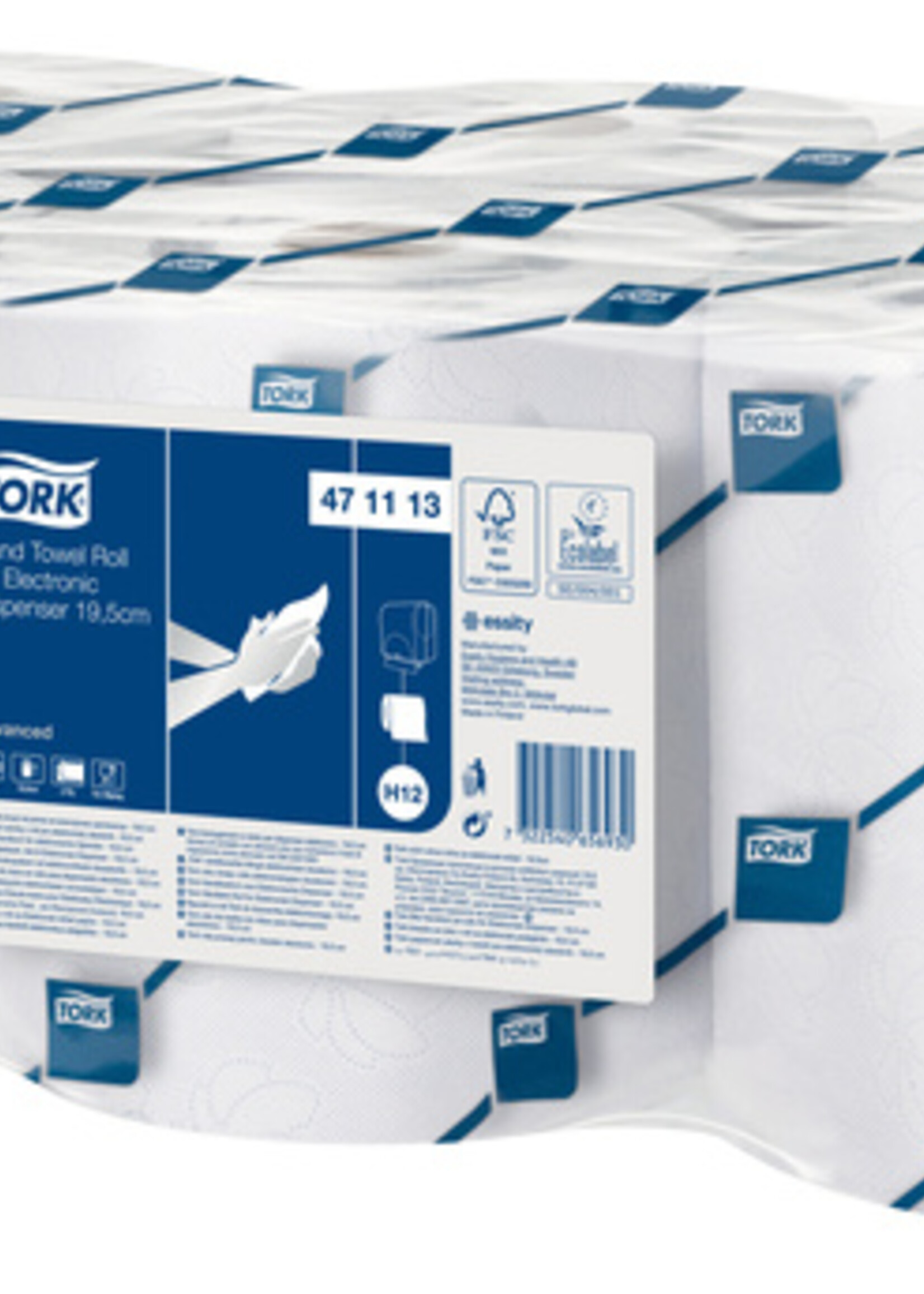 Tork Rouleau essuie-mains Tork H12/H13 471113 Advanced Sensor 2 ép blanc