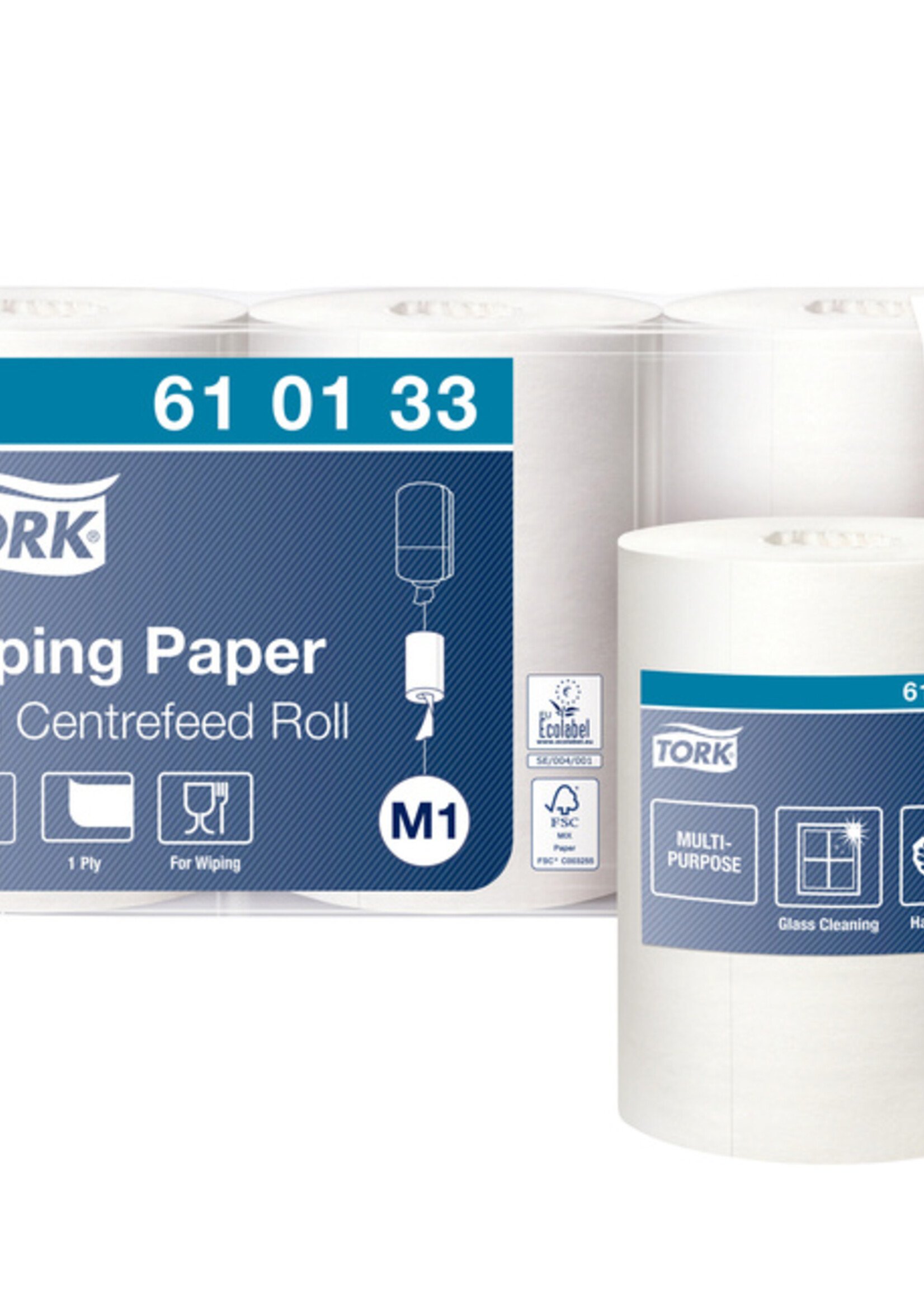 Tork Poetspapier Tork Centerfeed M1 120mtr wit 610133