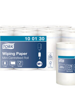 Tork Poetspapier Tork Wiping mini rol M1 1 laags centerfeed wit 100130