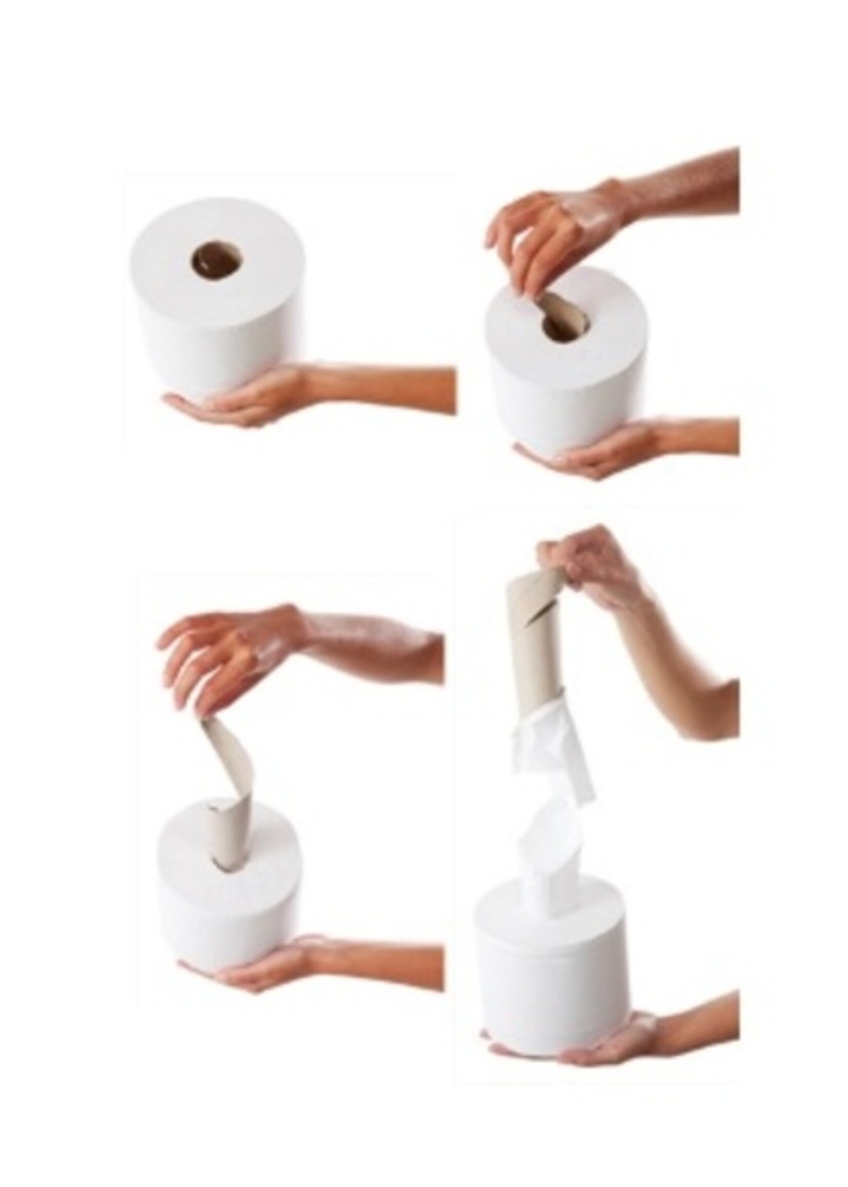 Tork Rouleau d'essuyage Tork Basic M2 Centerfeed 120155 1 épaisseur 300m blanc