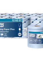 Tork Poetspapier Tork Wiping Plus M2 Centerfeed 2-laags 157m blauw 128207