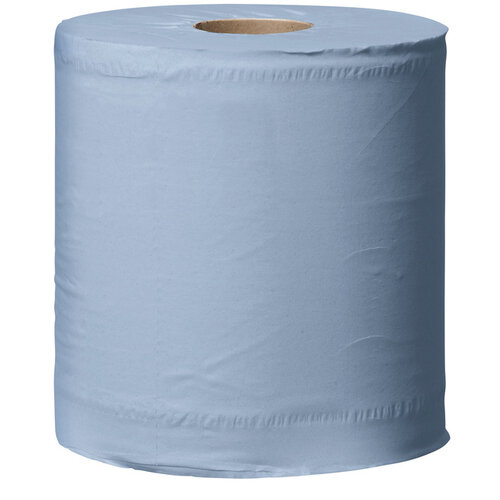 Tork Poetspapier Tork Wiping Plus M2 Centerfeed 2-laags 157m blauw 128207