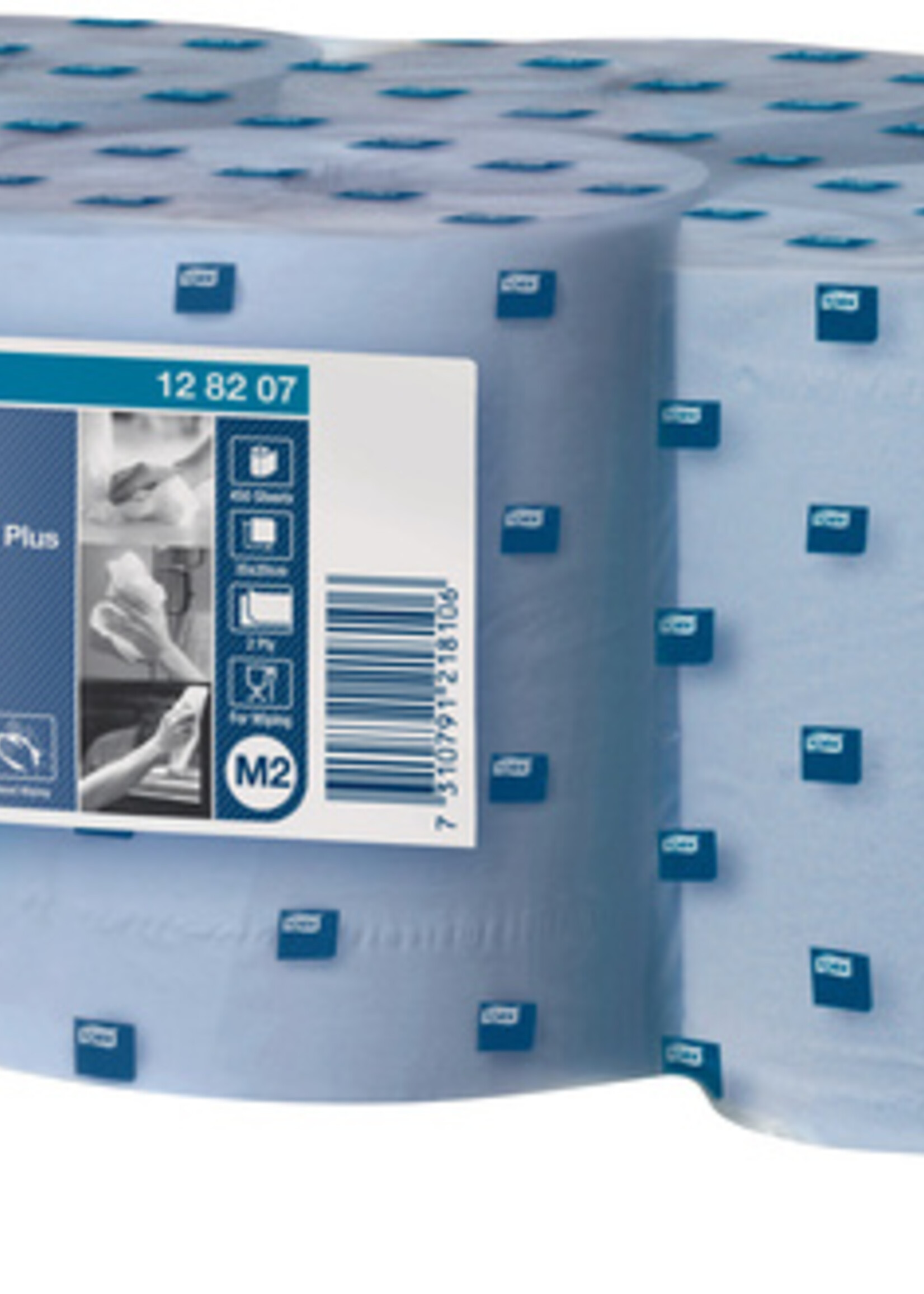Tork Poetspapier Tork Wiping Plus M2 Centerfeed 2-laags 157m blauw 128207