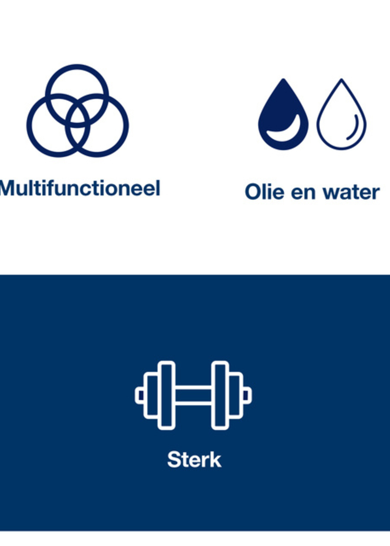 Tork Chiffon de nettoyage Tork Heavy-duty W1/2/3 530237 multifonction 280 fls bleu