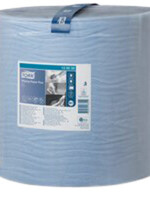 Tork Poetspapier Tork Wiping Plus W1 510m blauw 130050