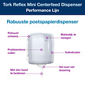 Tork Dispenser Tork Reflex™M4 vel-voor-vel performancelijn wit 473190