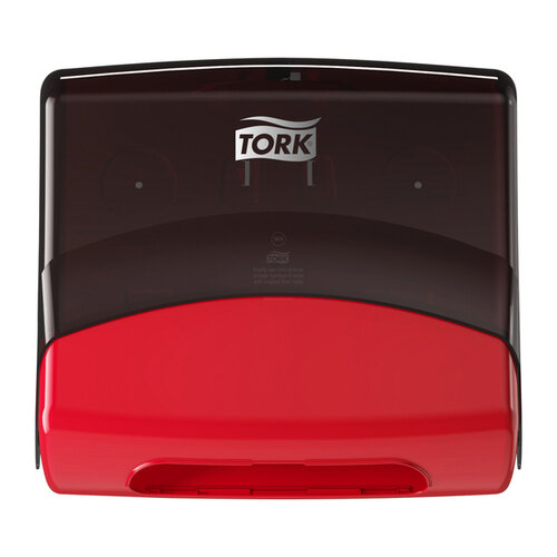Tork Reinigingsdoekdispenser Tork W4 Performance wandmontage zwart/rood 654008