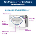 Tork Distributeur Tork W8 Performance 655100 Smallpacks montage mural blanc