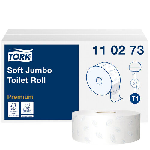 Tork Toiletpapier Tork Jumbo T1 premium 2-laags 360m wit 110273