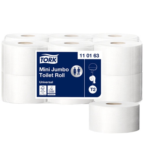 Tork Papier toilette Tork T2 110163 Universal 1 ép blanc 240m