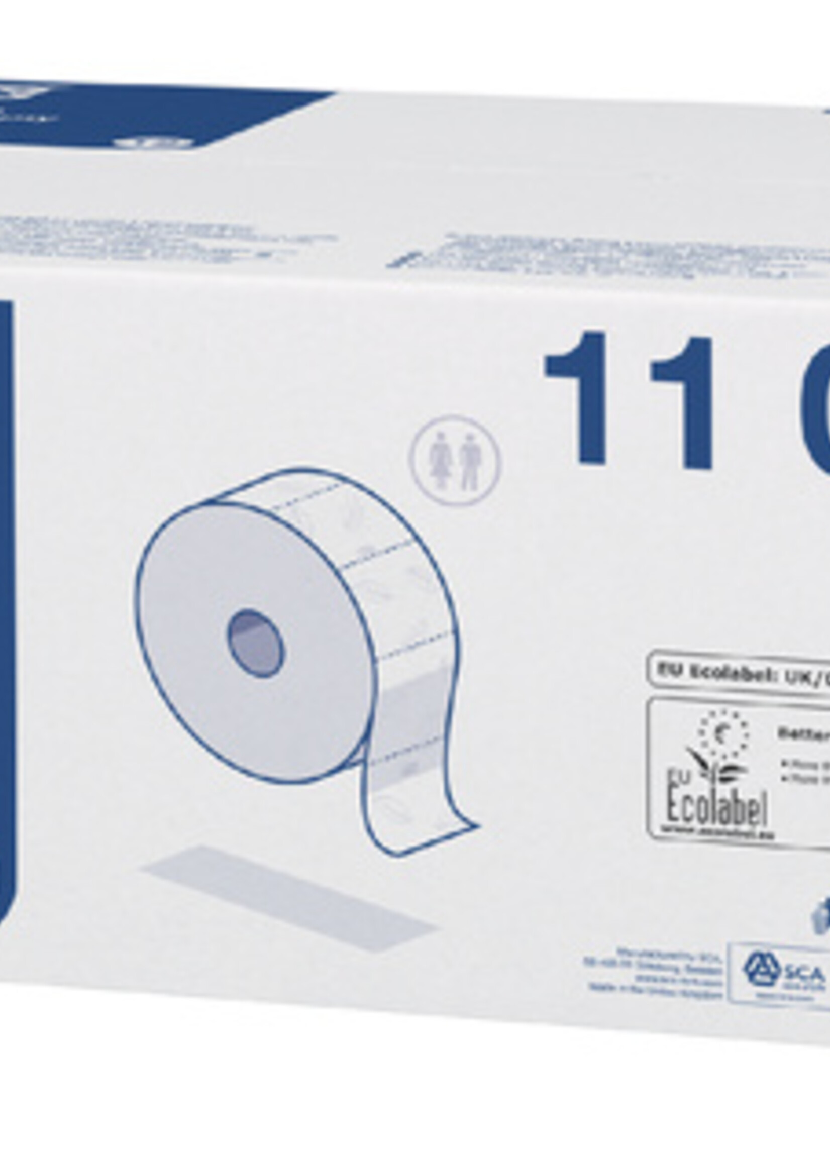 Tork Toiletpapier Tork Mini jumbo T2 premium 3-laags 12x120mtr wit 110255