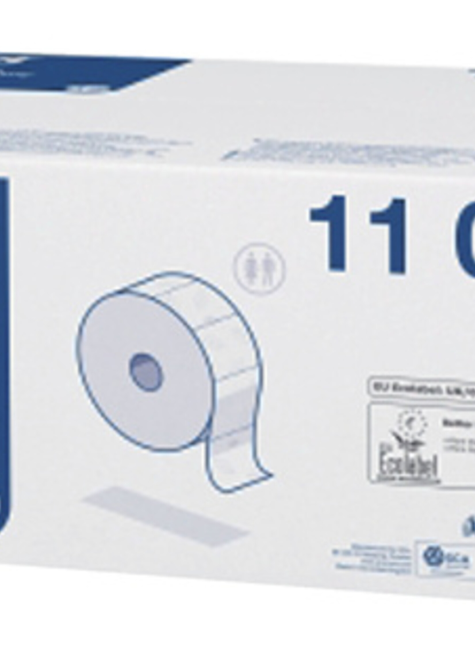 Tork Toiletpapier Tork Mini jumbo T2 premium 3-laags 12x120mtr wit 110255