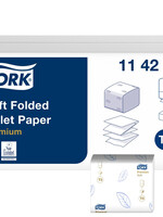 Tork Toiletpapier Tork T3 zacht gevouwen premium 2-laags 252vel per bundel 114273