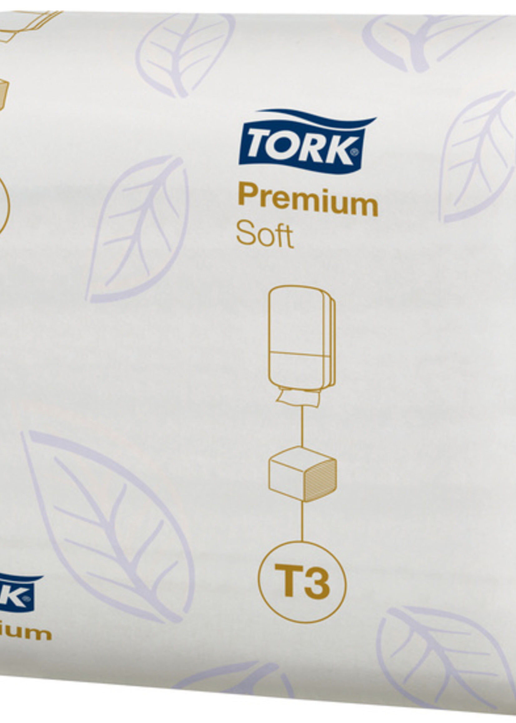 Tork Papier toilette Tork T3 114273 Premium plié doux 2 épaisseurs 252 feuilles par lot blanc