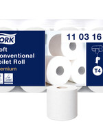 Tork Papier toilette Tork T4 110316 Premium traditionnel 3 ép 250fls blanc