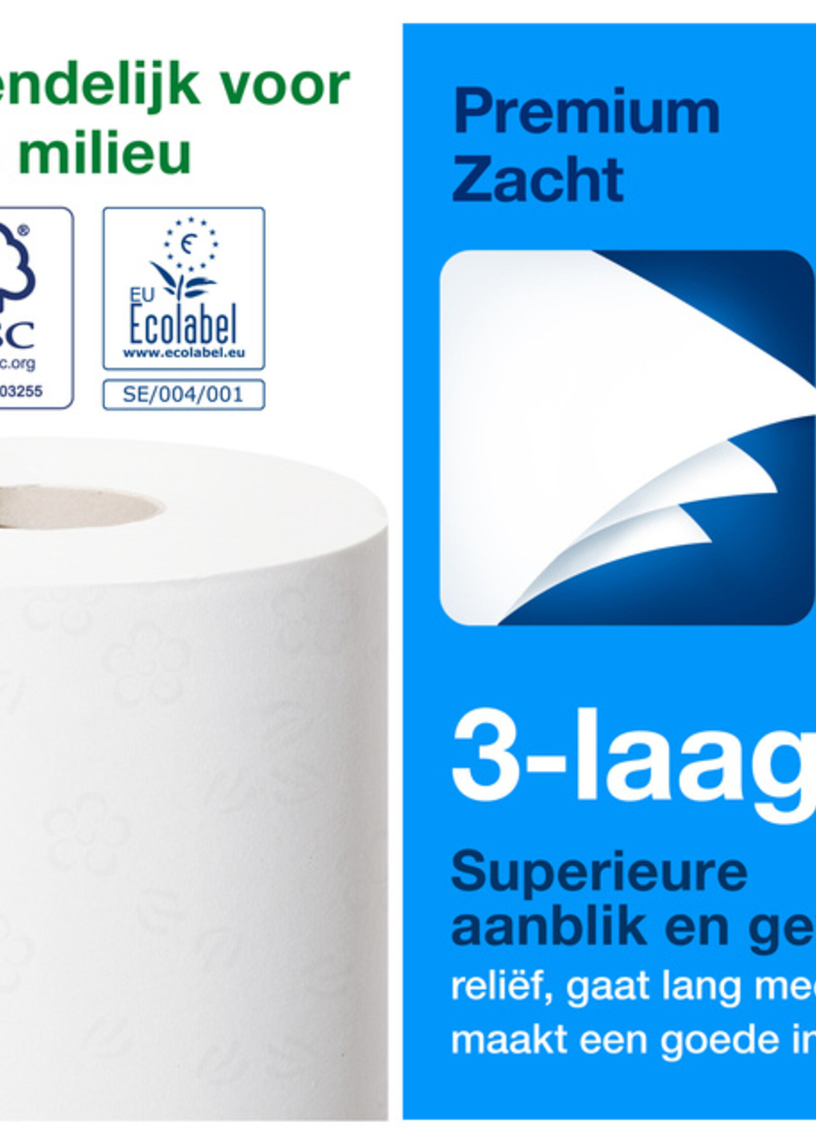 Tork Toiletpapier Tork T4 traditioneel premium 3-laags 250 vel  wit 110316