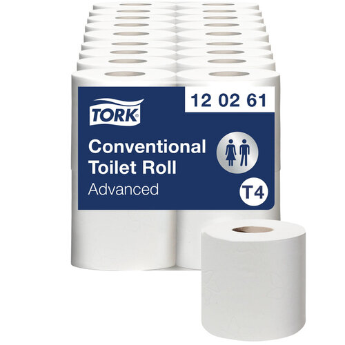 Tork Papier toilette Tork T4 120261 Advanced 2 ép 488fls 4 rouleaux blanc