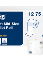 Tork Papier toilette Tork Mid-size T6 Premium 127530 2 ép 90m blanc