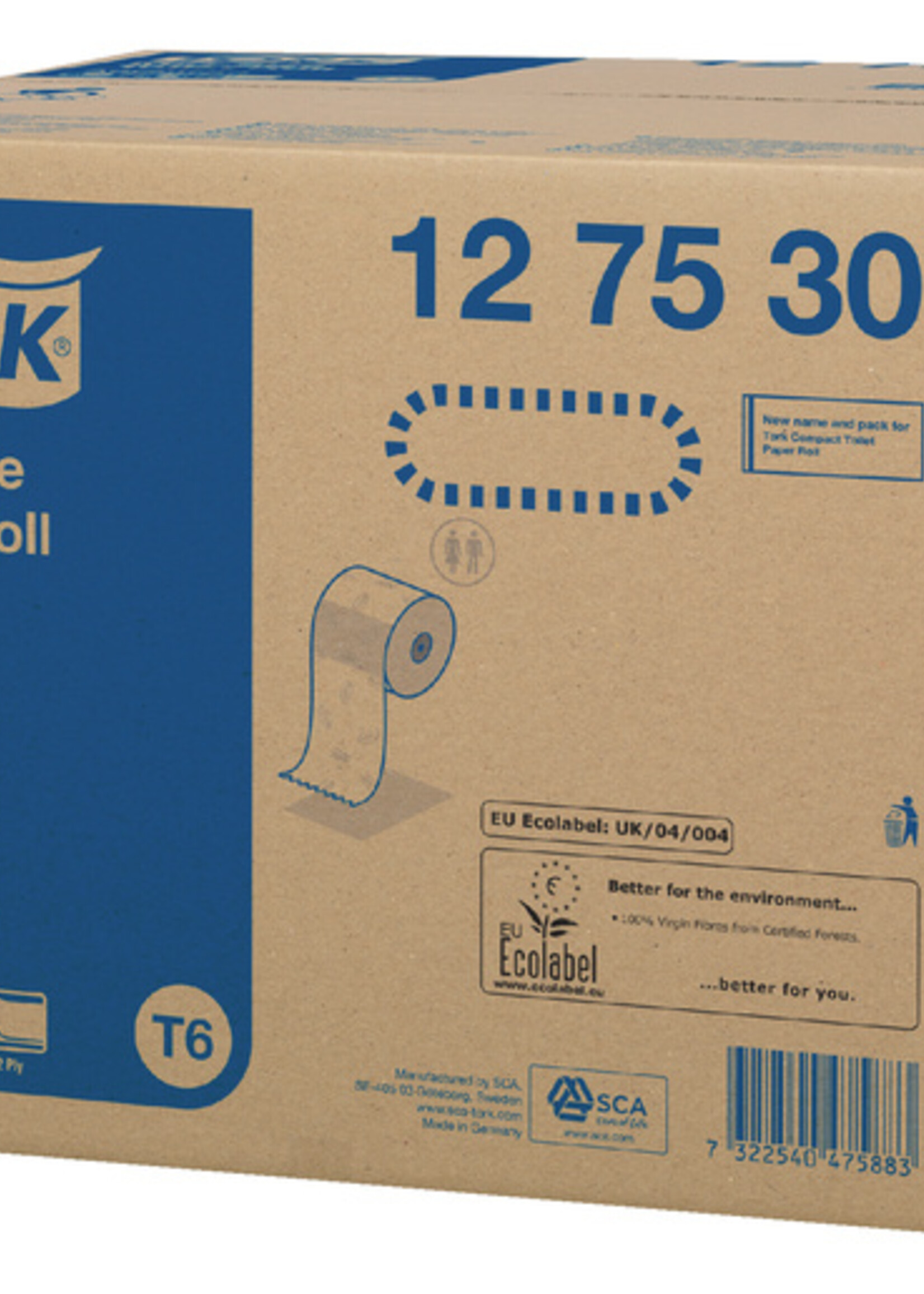 Tork Papier toilette Tork Mid-size T6 Premium 127530 2 ép 100m blanc