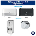 Tork Papier toilette Tork T7 472199 Advanced Mid-size sans mandrin 2 ép 900 feuilles blanc