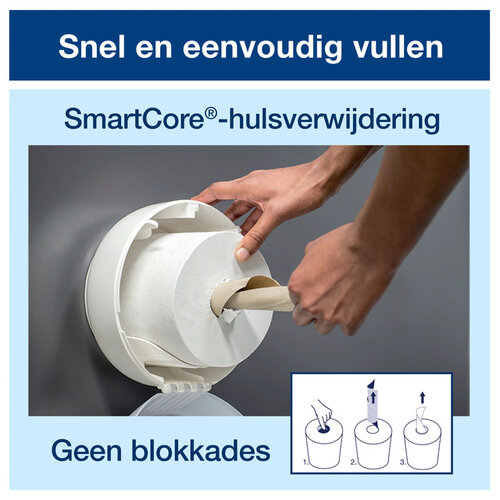 Tork Toiletpapier Tork SmartOne® Mini T9 advanced 2-laags 620 vel  wit  472193