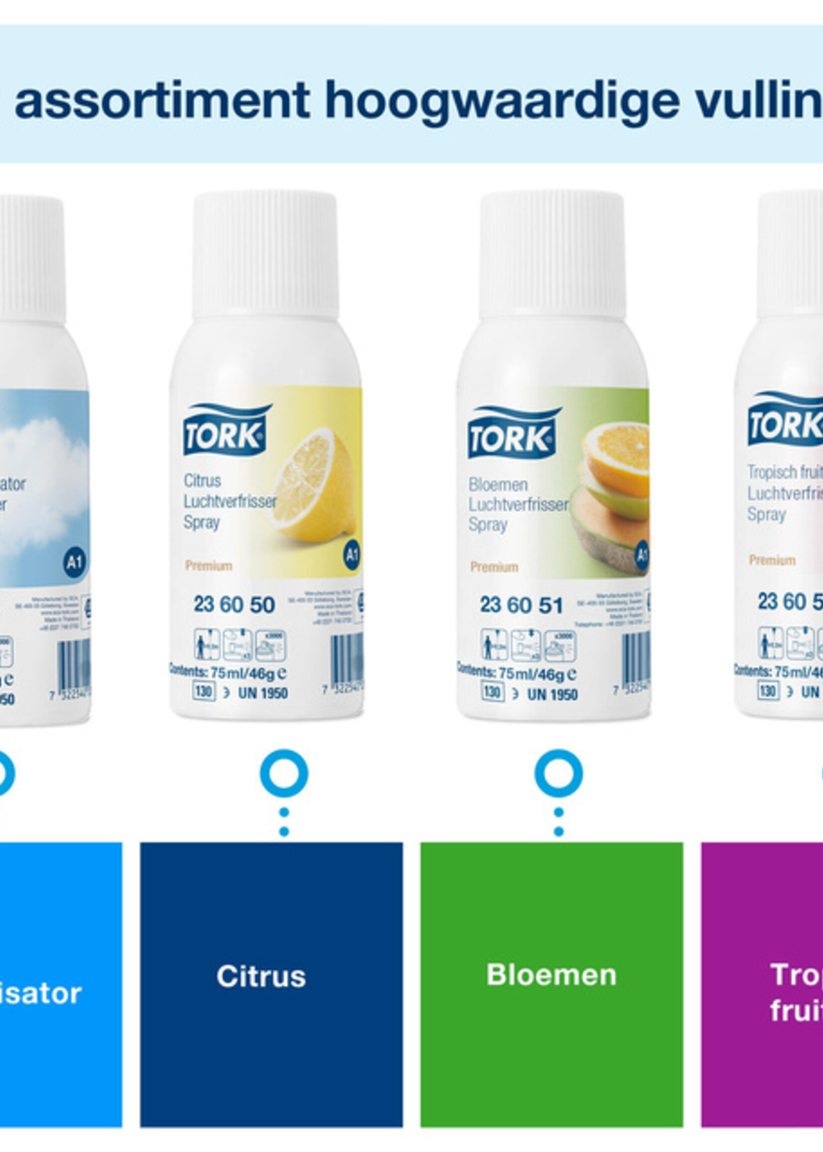 Tork Distributeur désodorisant Tork A1 Elevation 562000 blanc