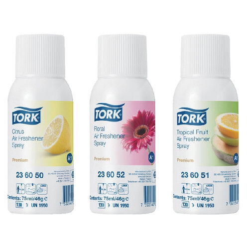 Tork Luchtverfrisser Tork A1 spray met tropische fruitgeur 75ml 236051