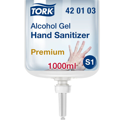 Tork Gel hydroalcoolique Tork S1 420103 désinfectant main non parfumé 1000ml