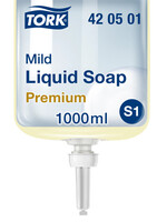 Tork Savon liquide Tork S1 420501 doux parfumé blanc perle 1000ml