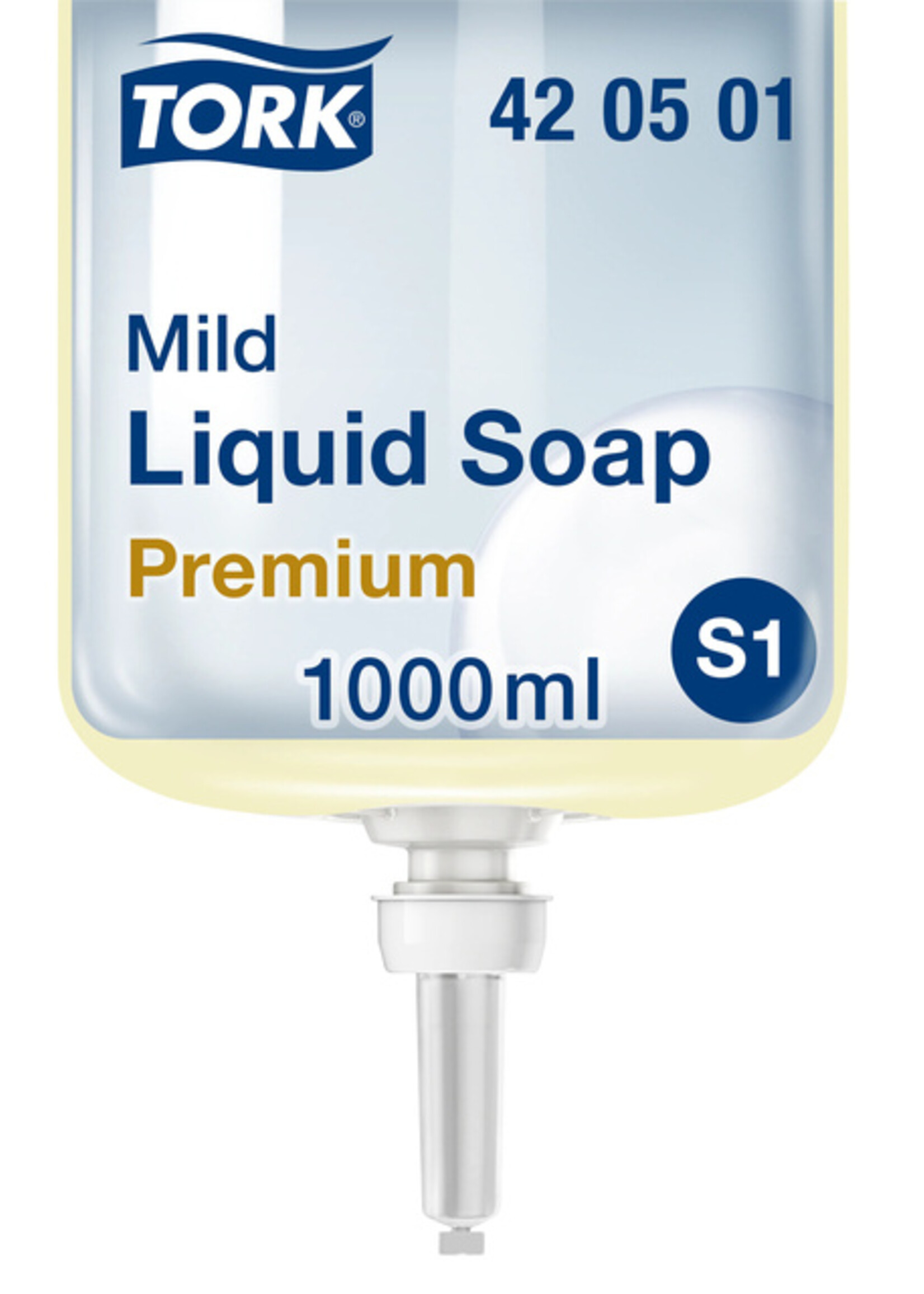Tork Handzeep Tork S1  vloeibaar mild geparfurmeerd parelwit 1000ml 420501