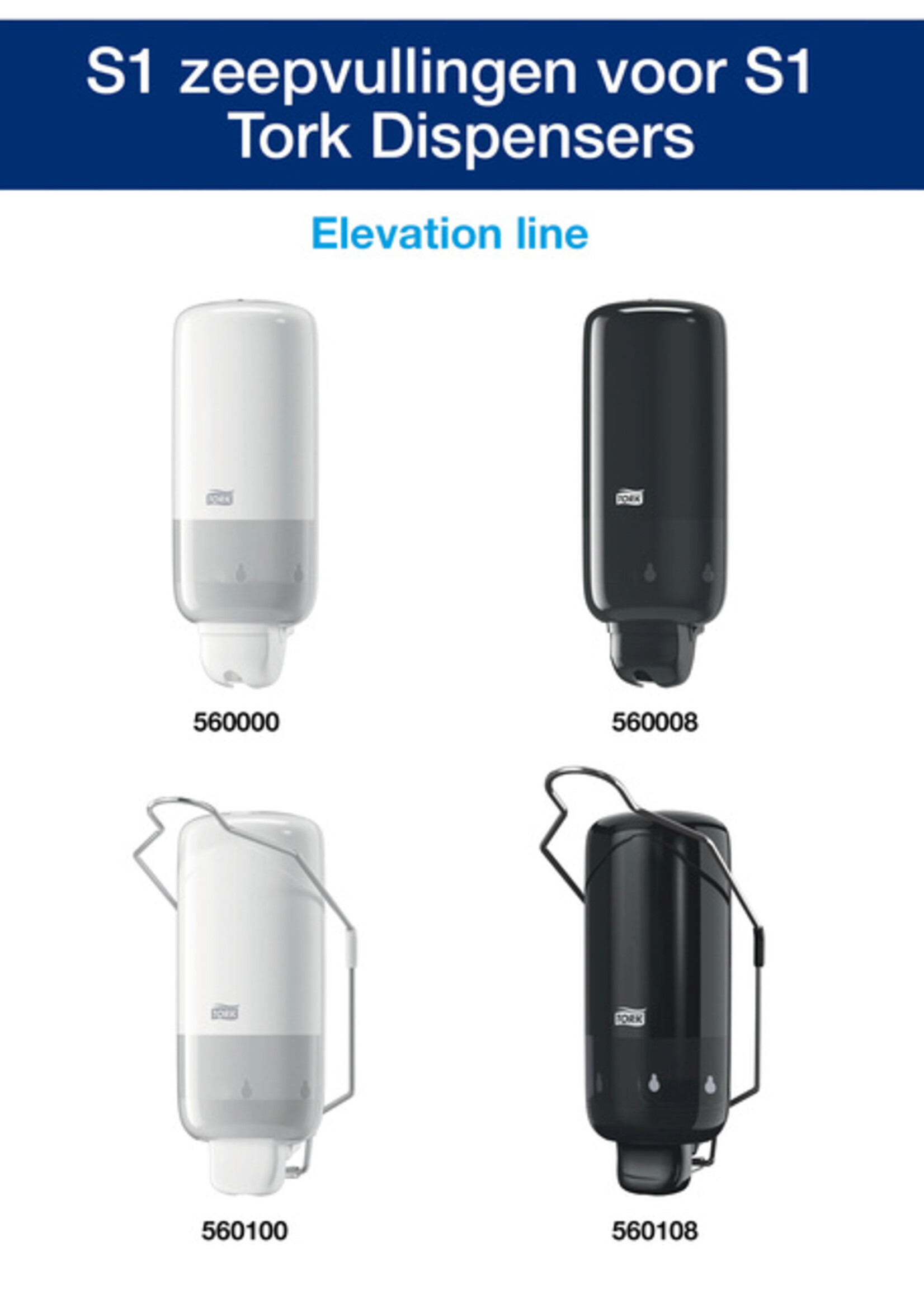 Tork Handzeep Tork S1  vloeibaar mild geparfurmeerd parelwit 1000ml 420501