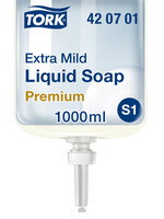 Tork Handzeep Tork S1 vloeibaar mild en ongeparfumeerd 1000ml 420701