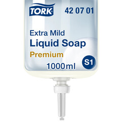 Handzeep Tork S1 vloeibaar mild en ongeparfumeerd 1000ml 420701