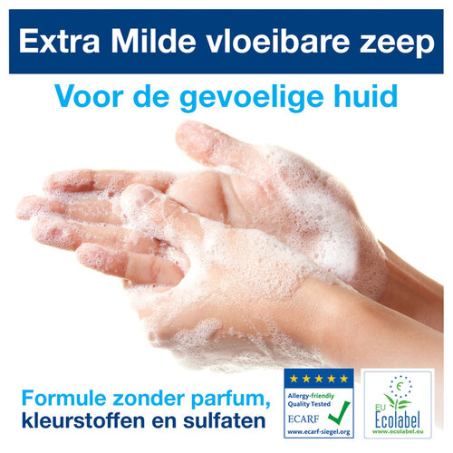 Tork Handzeep Tork S1 vloeibaar mild en ongeparfumeerd 1000ml 420701